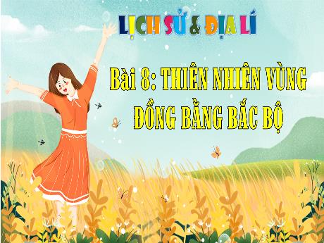 Bài giảng Lịch sử và Địa lý Lớp 4 - Tuần 9, Bài 8: Thiên nhiên vùng Đồng bằng Bắc bộ (Có video)