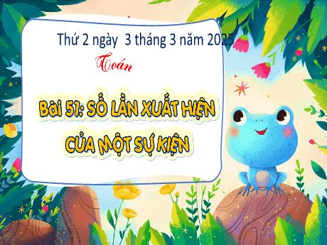 Bài giảng Toán Lớp 4 - Bài 51: Số luần xuất hiện của một sự kiện (Tiết 1) - Năm học 2024-2025