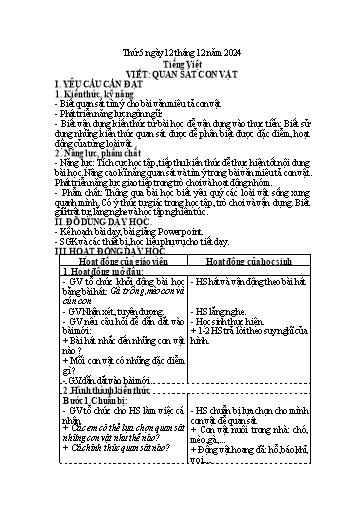 Kế hoạch bài dạy Lớp 4 - Tuần 14 (Thứ 5, 6) - Năm học 2024-2025 - Trần Thị Hồng Hạnh