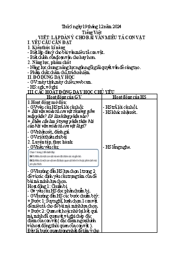 Kế hoạch bài dạy Lớp 4 - Tuần 15 (Thứ 5, 6) - Năm học 2024-2025 - Trần Thị Hồng Hạnh