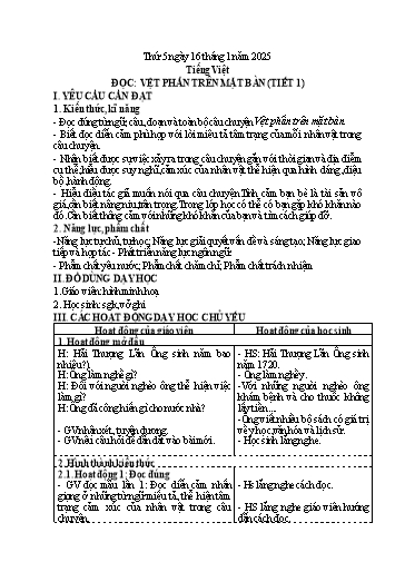 Kế hoạch bài dạy Lớp 4 - Tuần 19 (Thứ 5, 6) - Năm học 2024-2025 - Trần Thị Hồng Hạnh