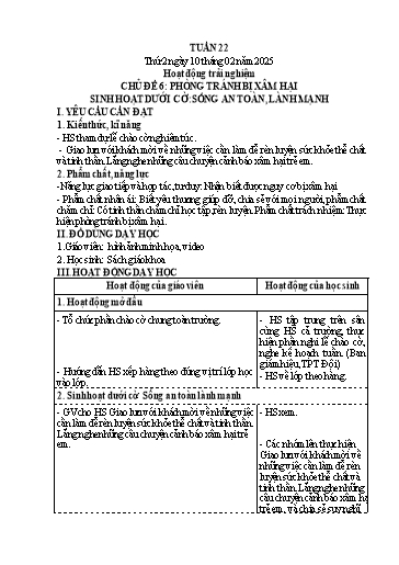 Kế hoạch bài dạy Lớp 4 - Tuần 22 (Thứ 2, 3, 4) - Năm học 2024-2025 - Hà Thị Lê Na