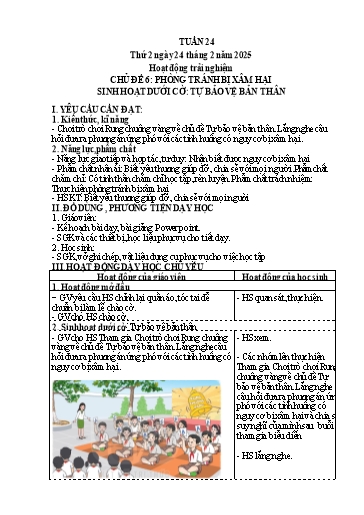 Kế hoạch bài dạy Lớp 4 - Tuần 24 (Thứ 2, 3, 4) - Năm học 2024-2025 - Hà Thị Mỹ Hướng