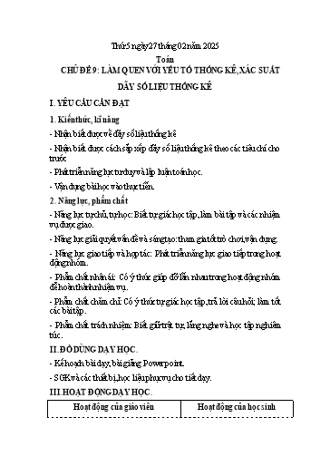Kế hoạch bài dạy Lớp 4 - Tuần 24 (Thứ 5, 6) - Năm học 2024-2025 - Trần Thị Hồng Hạnh