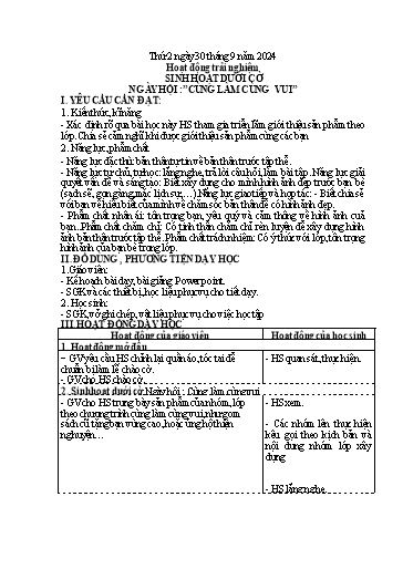 Kế hoạch bài dạy Lớp 4 - Tuần 4 (Thứ 2, 3, 4) - Năm học 2024-2025 - Hà Thị Lê Na