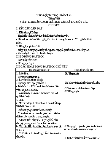 Kế hoạch bài dạy Lớp 4 - Tuần 6 (Thứ 5, 6) - Năm học 2024-2025 - Trần Thị Hồng Hạnh